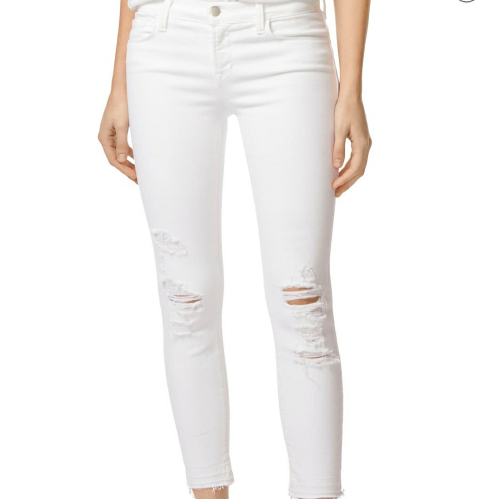 J Brand Low Rise Ankle Skinny Jeans in Demented